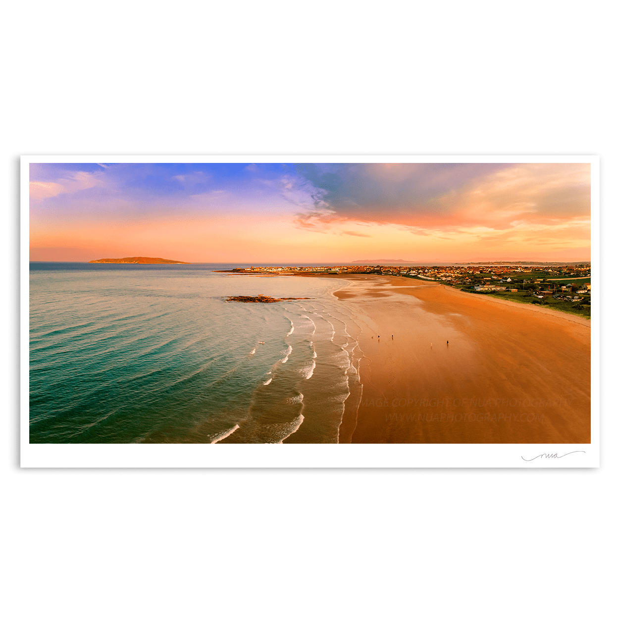 Nua Photography Limited Edition Summer Evening Light on the North Beach Panorama
