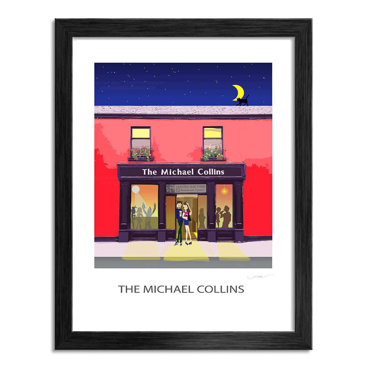 Nua Photography Poster Print Poster Print - Michael Collins Pub Rush Co. Dublin