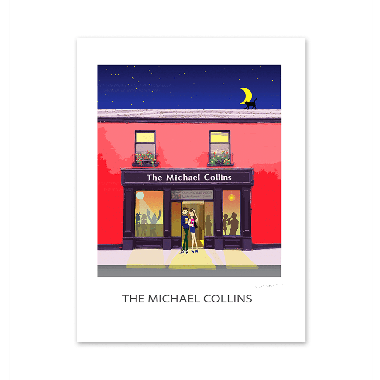 Nua Photography Poster Print Poster Print - Michael Collins Pub Rush Co. Dublin