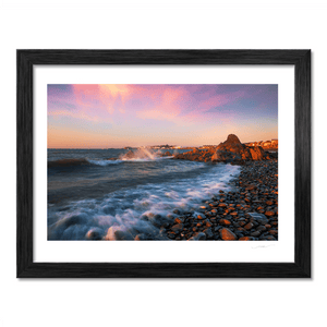 Nua Photography Print Along the beach looking back to the Harbour