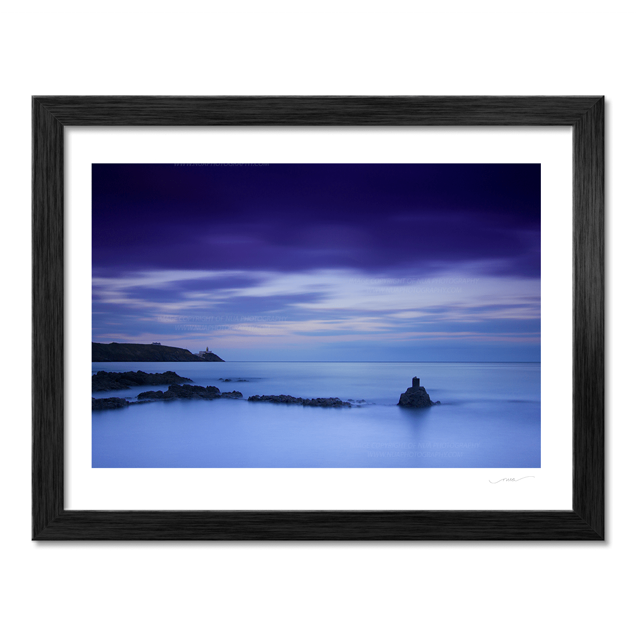 Nua Photography Print Baily Lighthouse Howth Blue hour