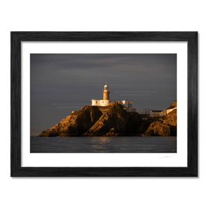 Nua Photography Print Baily Lighthouse Sunrise from boat