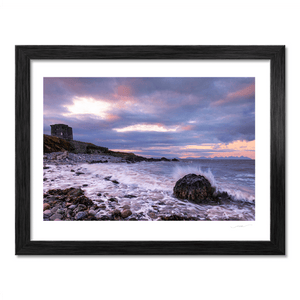 Nua Photography Print Balbriggan Martello at sunset