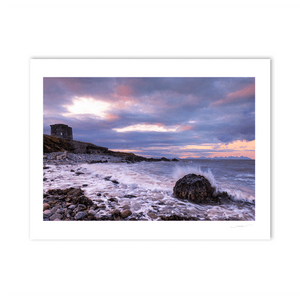 Nua Photography Print Balbriggan Martello at sunset