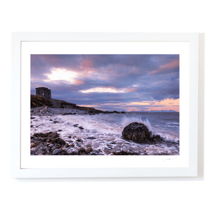 Nua Photography Print Balbriggan Martello at sunset