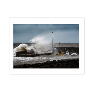 Nua Photography Print Big Wave hitting Rush Harbour