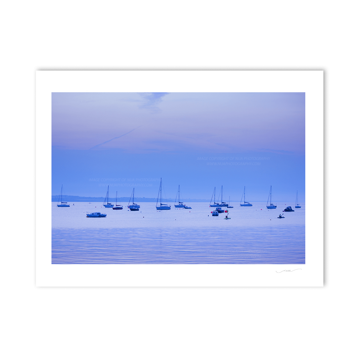Nua Photography Print Blue light Skerries harbour 38