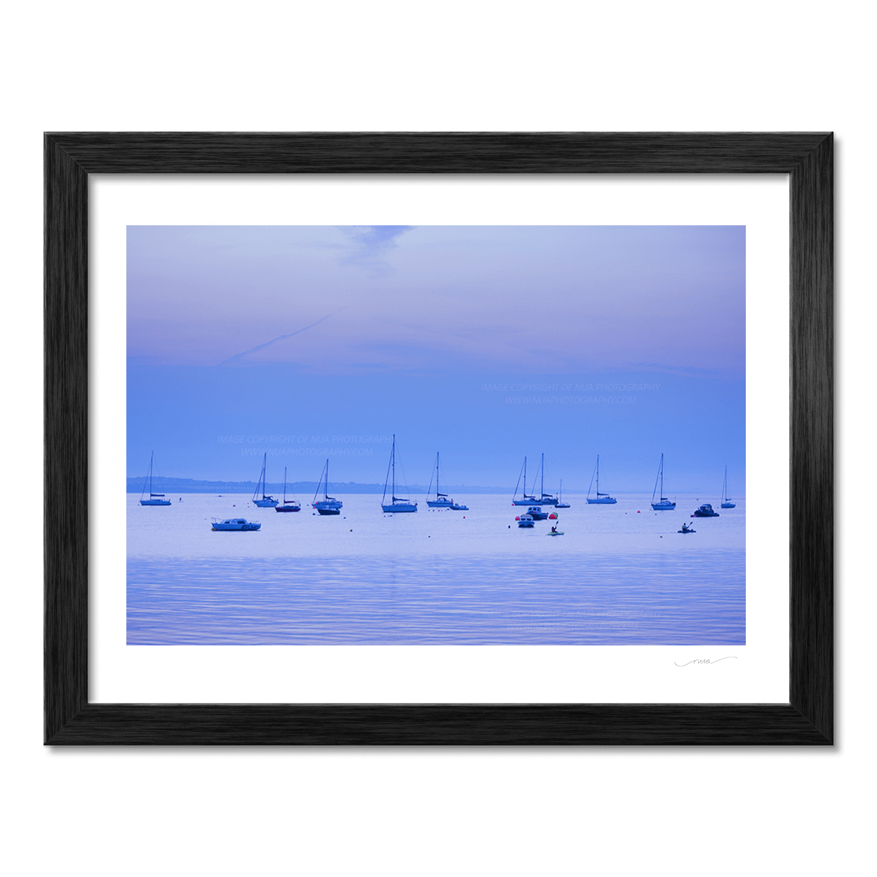 Nua Photography Print Blue light Skerries harbour 38