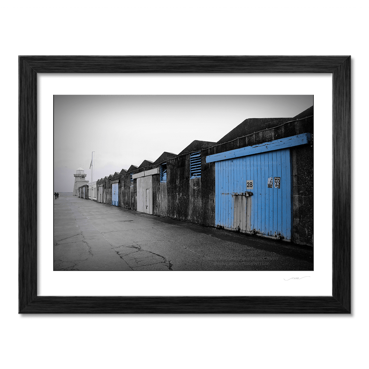 Nua Photography Print Boat Sheds Howth Harbour