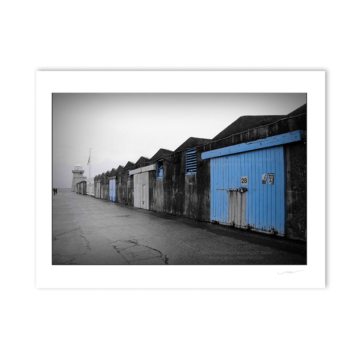 Nua Photography Print Boat Sheds Howth Harbour