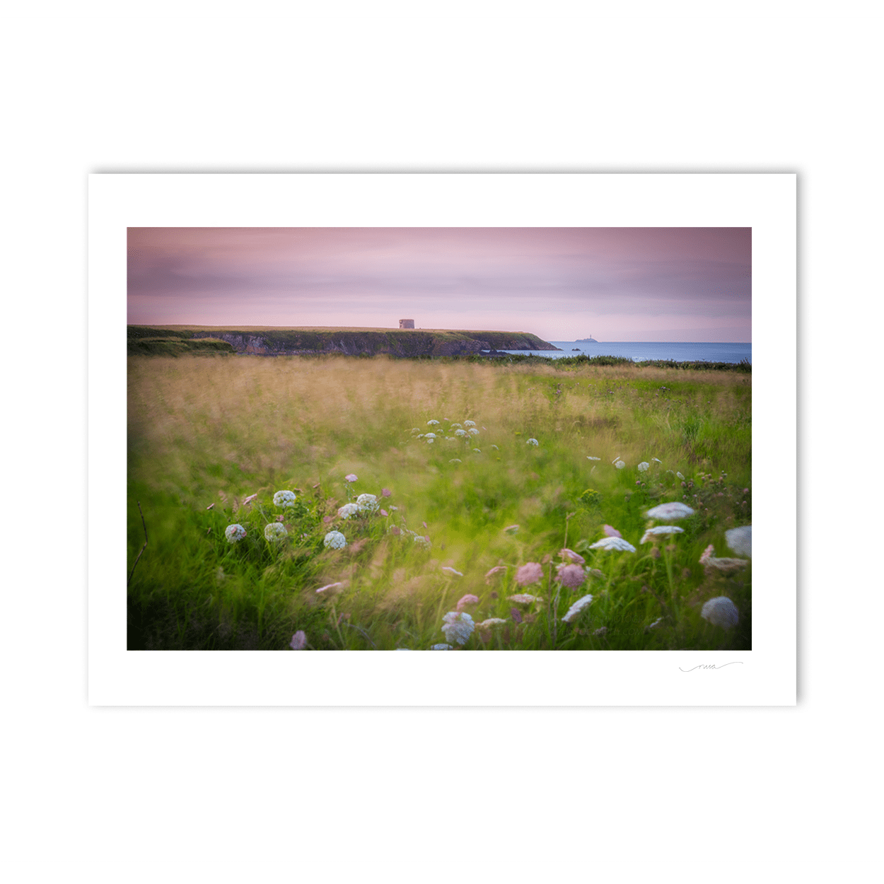 Nua Photography Print Breezy evening on the Cliffs to Drumanagh