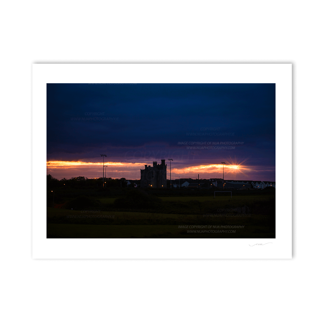 Nua Photography Print Bremore castle at sunset