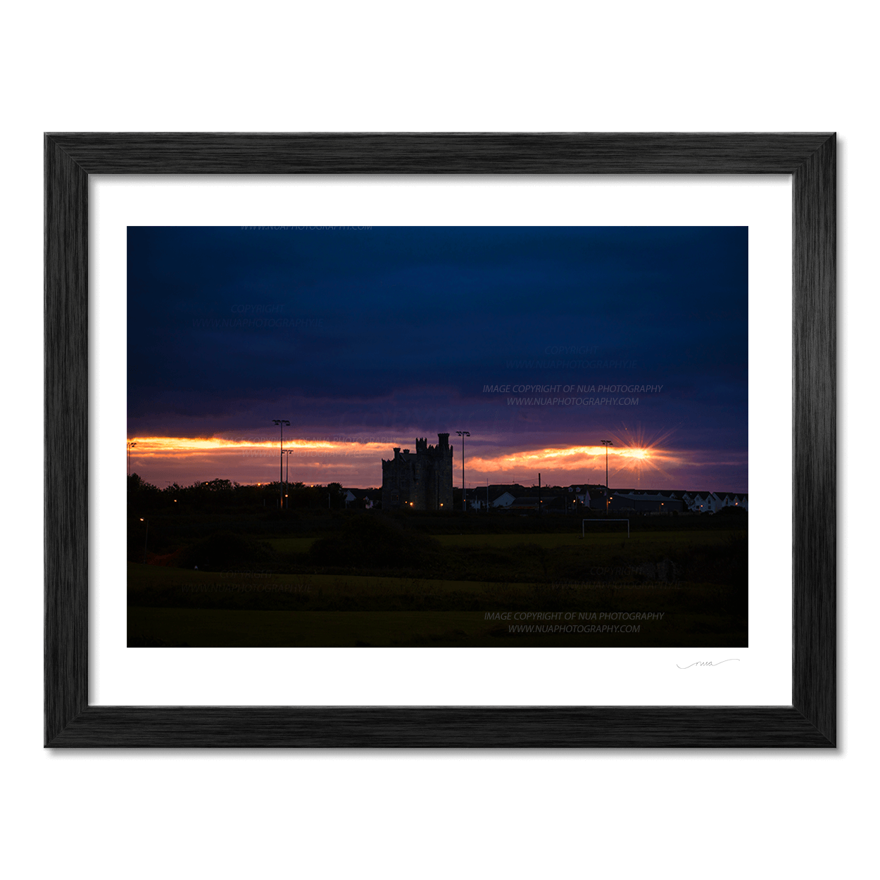 Nua Photography Print Bremore castle at sunset