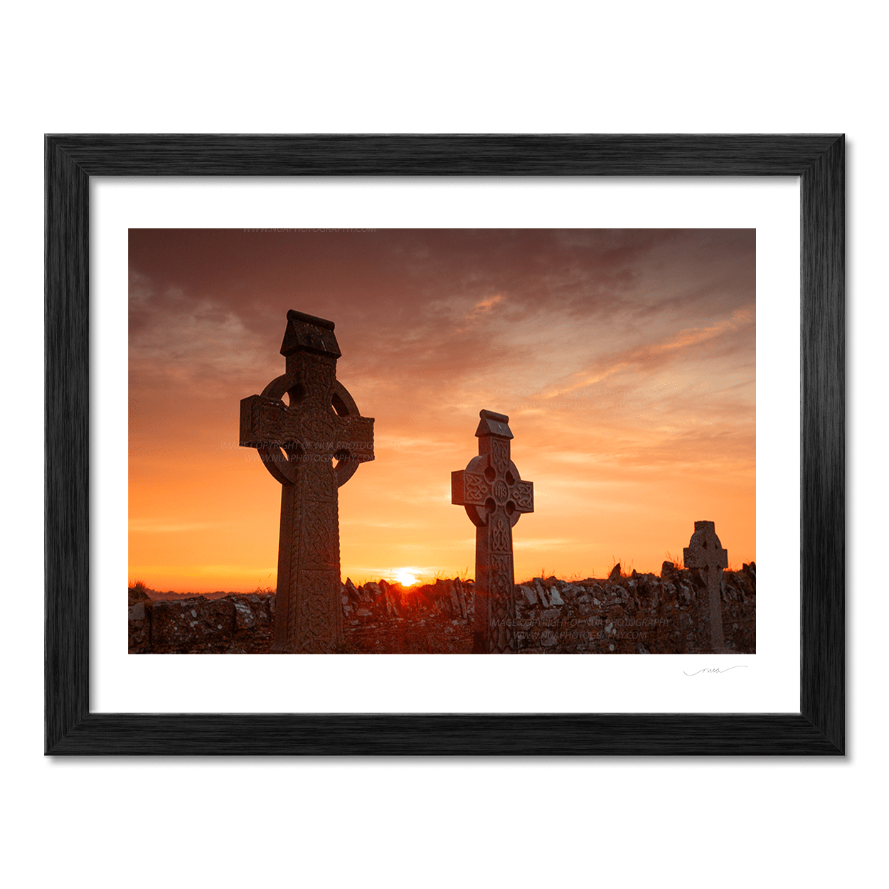 Nua Photography Print Celtic crosses Baldungan