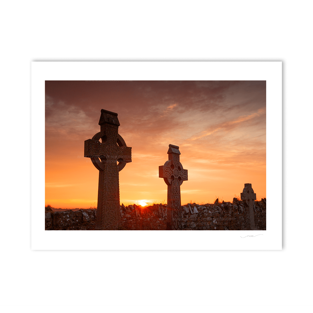 Nua Photography Print Celtic crosses Baldungan