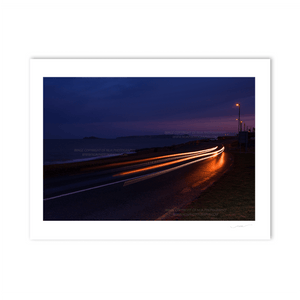 Nua Photography Print Coast Road Portmarnock at Night