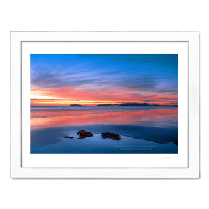 Nua Photography Print Dawn light on Velvet Strand  in Portmarnock