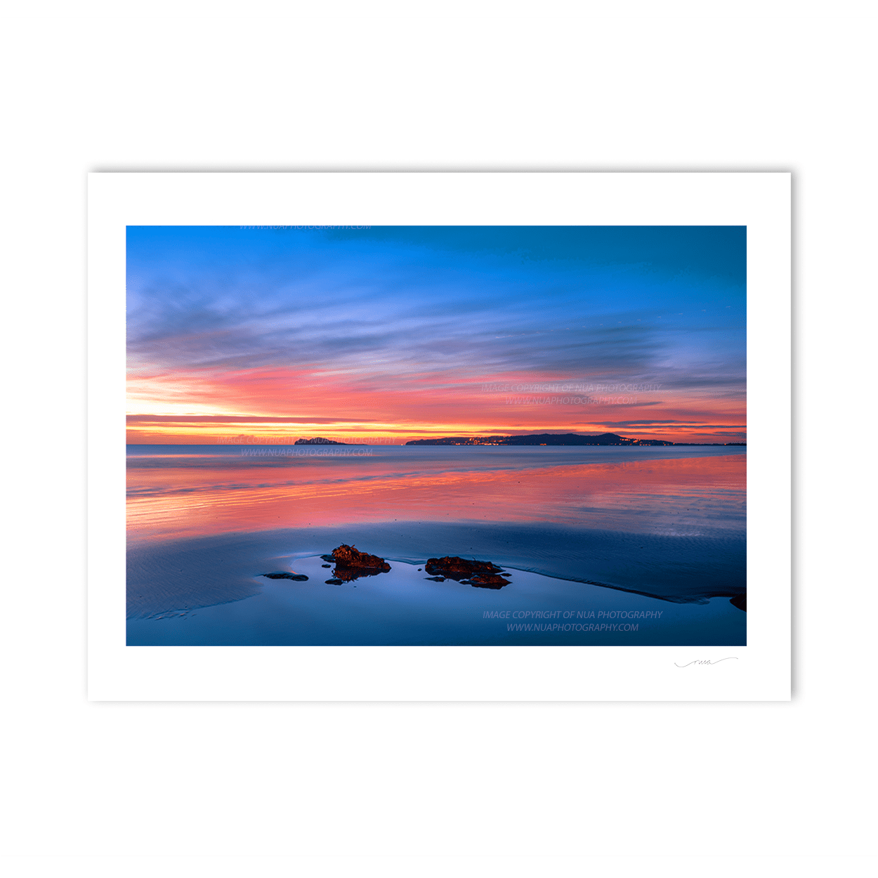 Nua Photography Print Dawn light on Velvet Strand  in Portmarnock