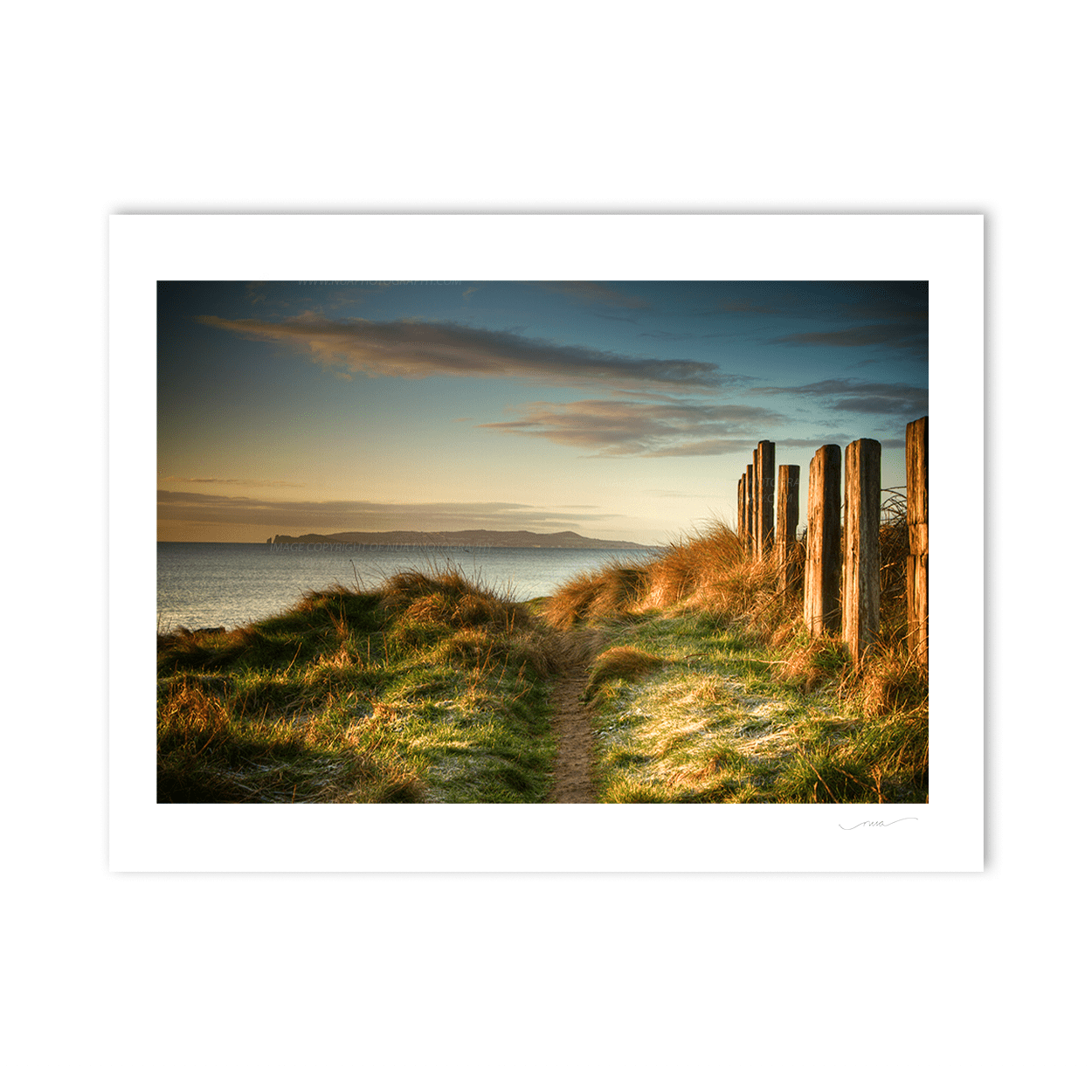 Nua Photography Print Donabate Cliff walk path