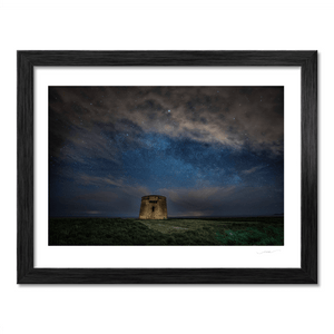 Nua Photography Print Drumanagh Martello under the night sky 7