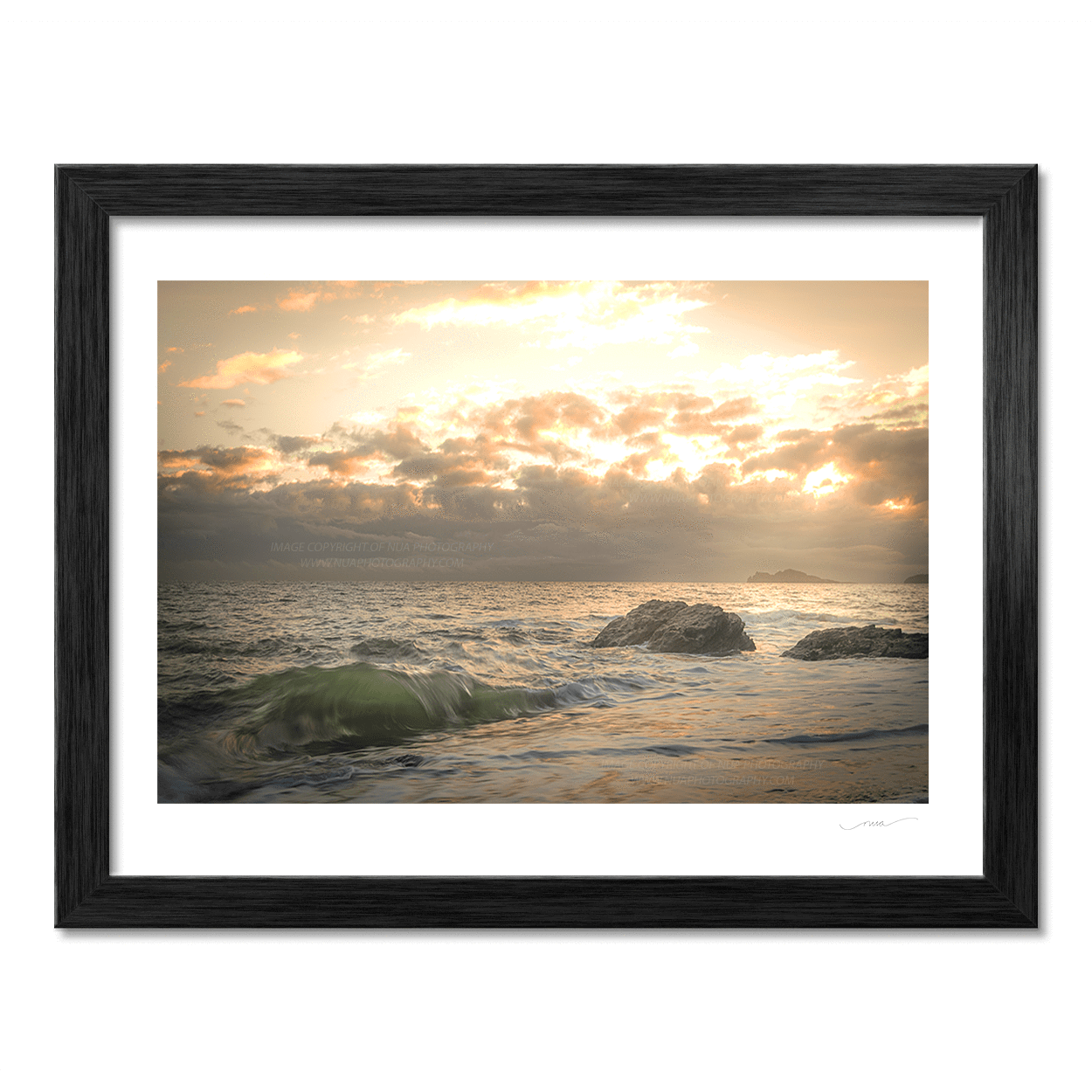 Nua Photography Print Early morning waves Portmarnock