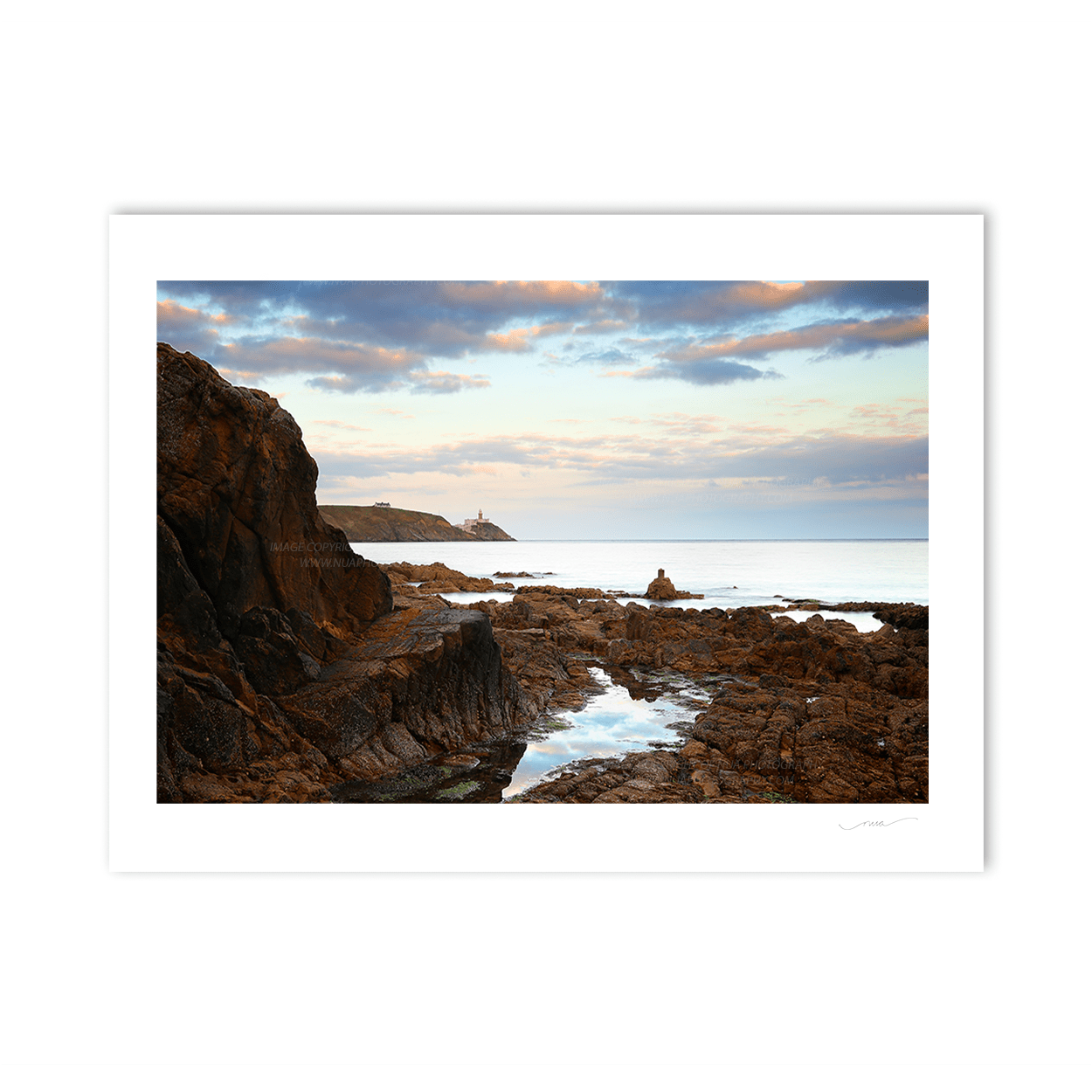 Nua Photography Print Evening light on the Bailey Lighthouse