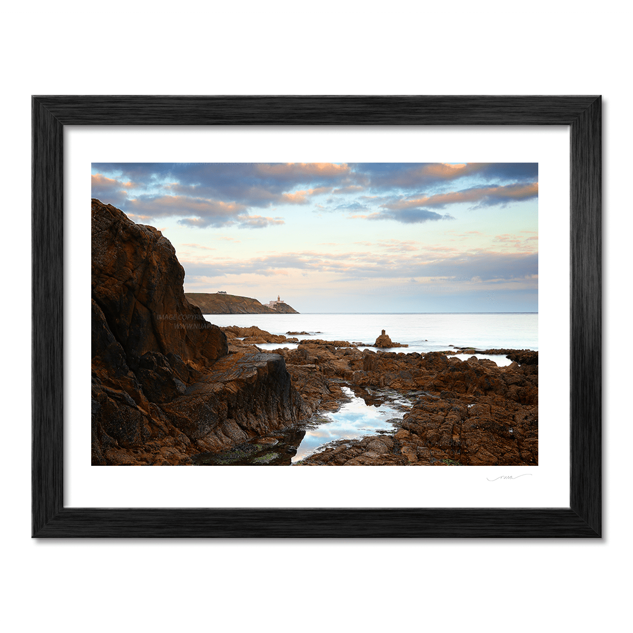 Nua Photography Print Evening light on the Bailey Lighthouse