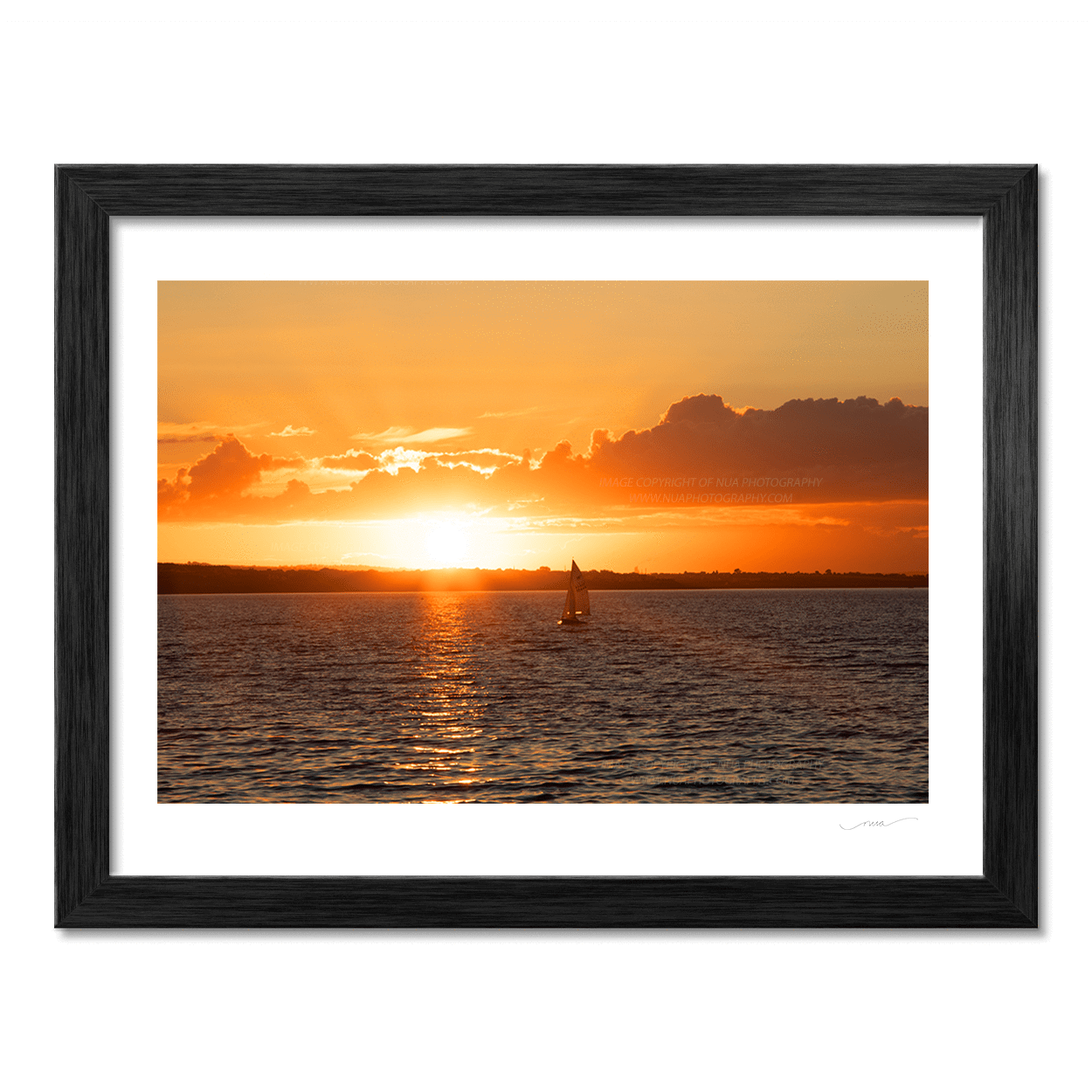 Nua Photography Print Evening light sailing by in Skerries