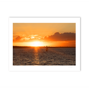 Nua Photography Print Evening light sailing by in Skerries