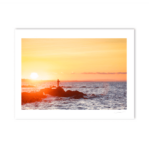 Nua Photography Print Fishing off the rocks in Skerries