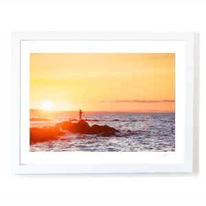 Nua Photography Print Fishing off the rocks in Skerries