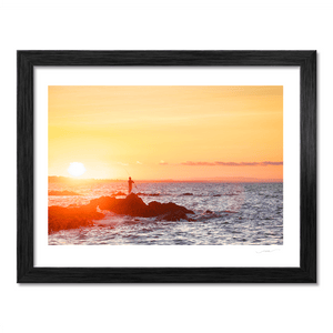 Nua Photography Print Fishing off the rocks in Skerries