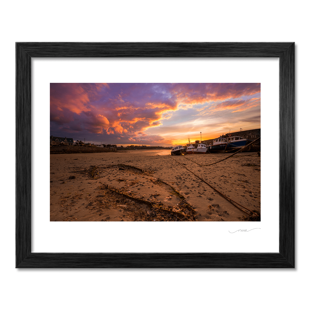 Nua Photography Print Forgotten boat at Rush Harbour