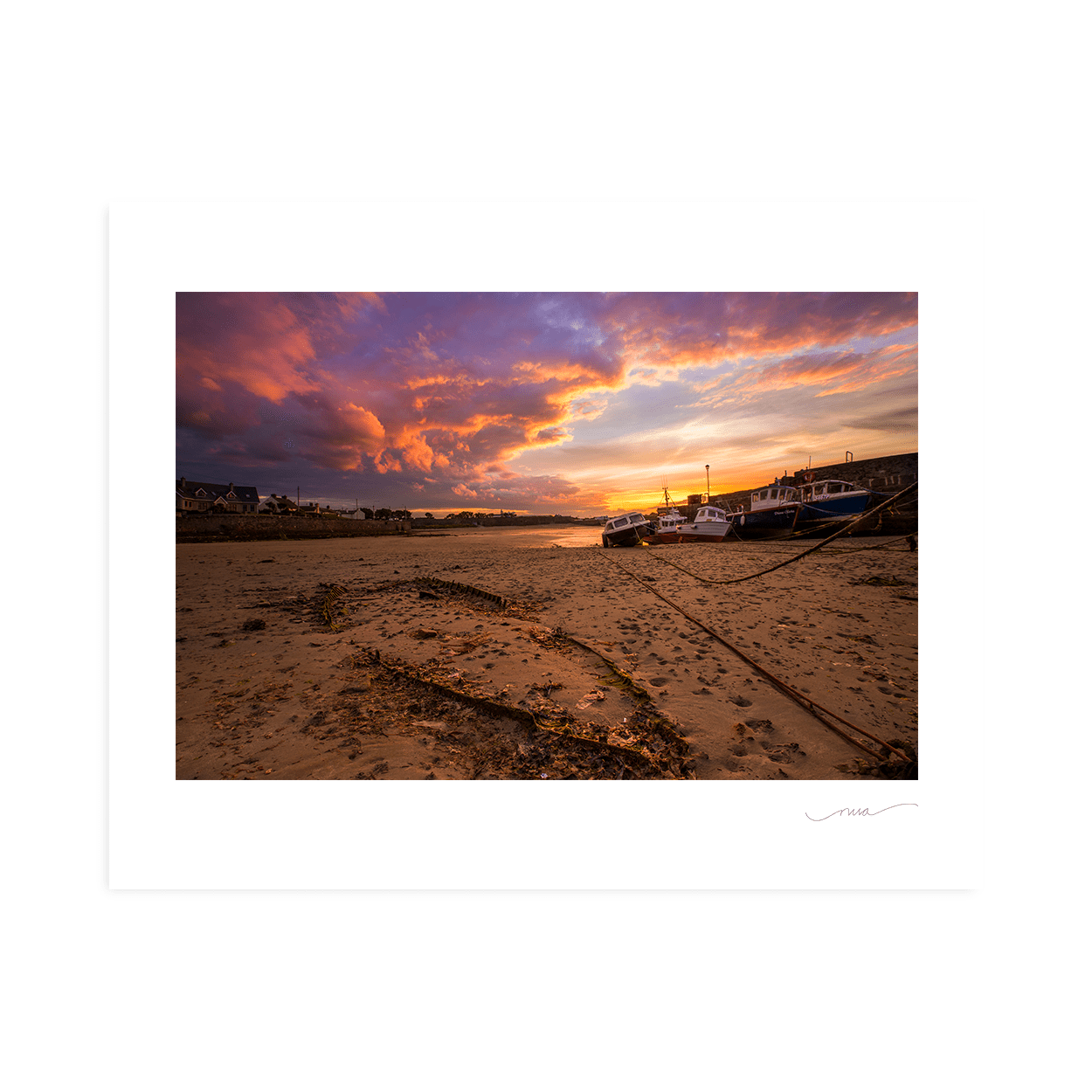 Nua Photography Print Forgotten boat at Rush Harbour