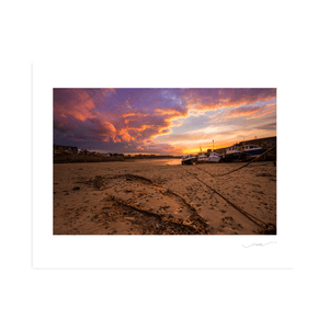 Nua Photography Print Forgotten boat at Rush Harbour