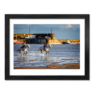 Nua Photography Print Horses on Loughshinny Beach 50