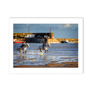 Nua Photography Print Horses on Loughshinny Beach 50