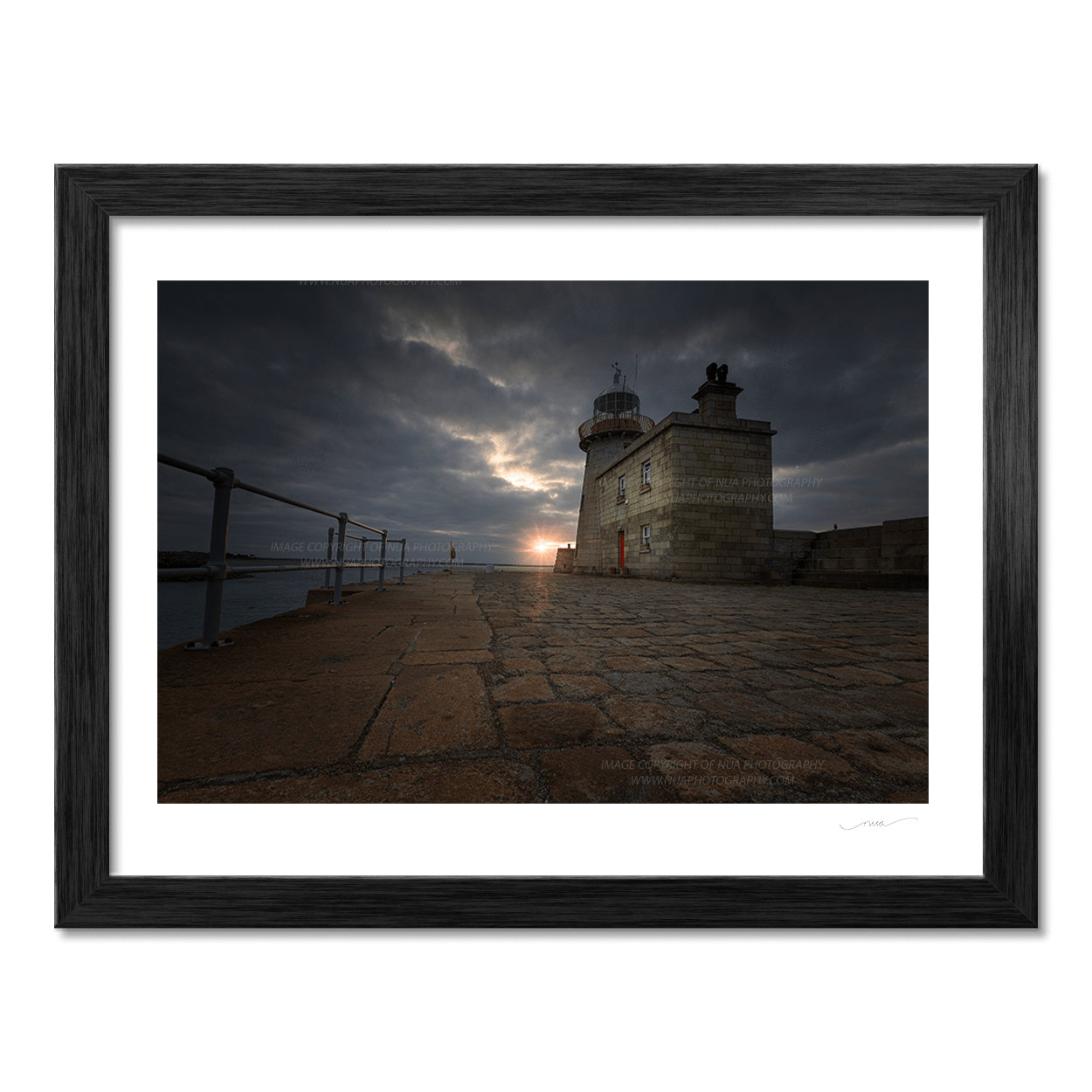 Nua Photography Print Howth harbour lighthouse