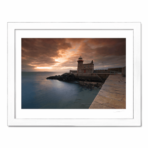 Nua Photography Print Howth harbour lighthouse granite