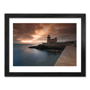 Nua Photography Print Howth harbour lighthouse granite