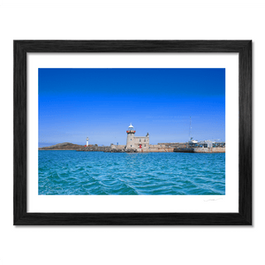 Nua Photography Print Howth light house from the harbour