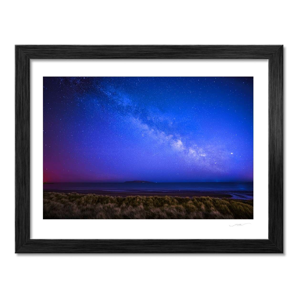 Nua Photography Print Lambay Island under the Milky Way from Rush South Beach