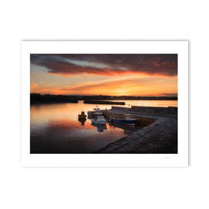 Nua Photography Print Last of the evening light down by Rush Harbour 101