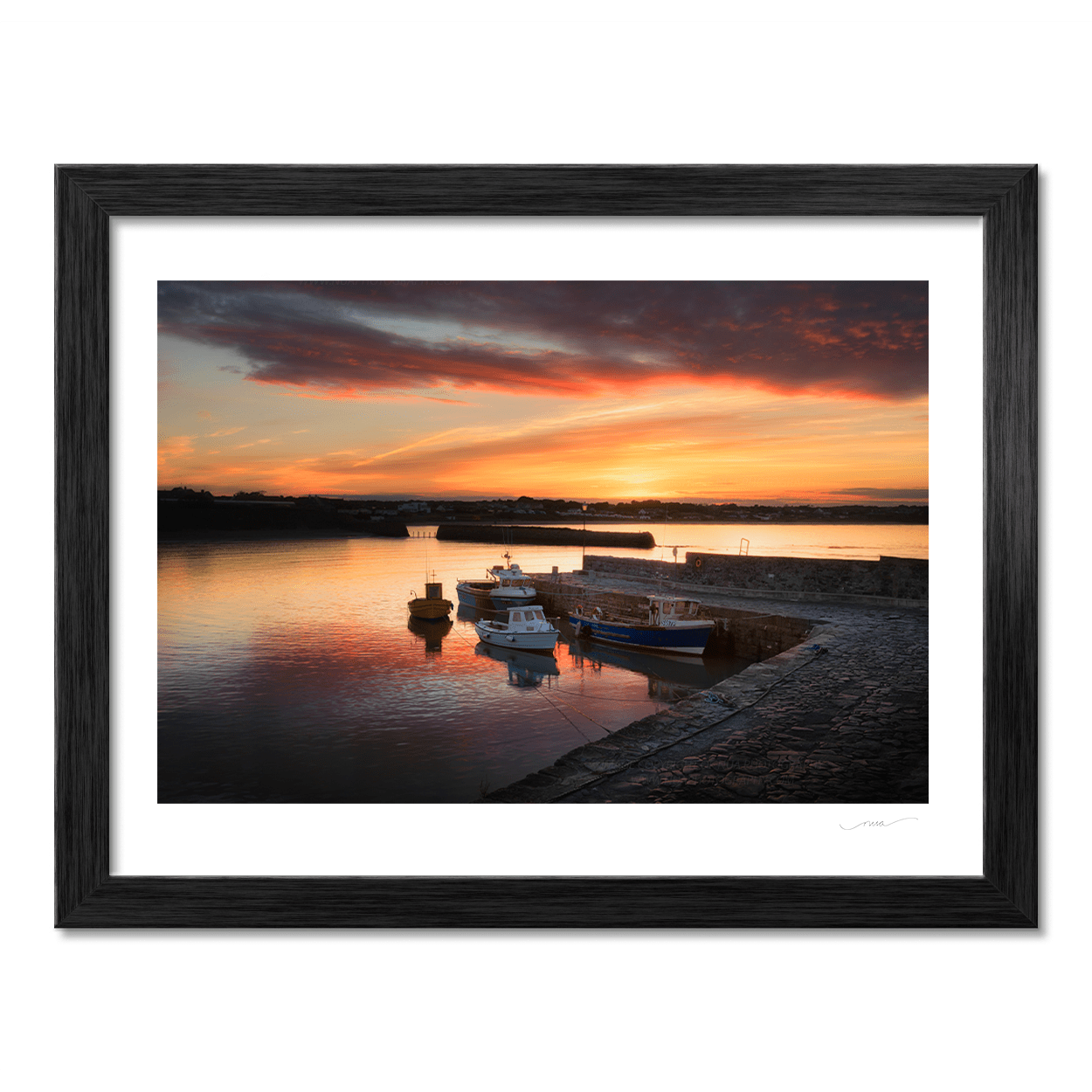 Nua Photography Print Last of the evening light down by Rush Harbour 101