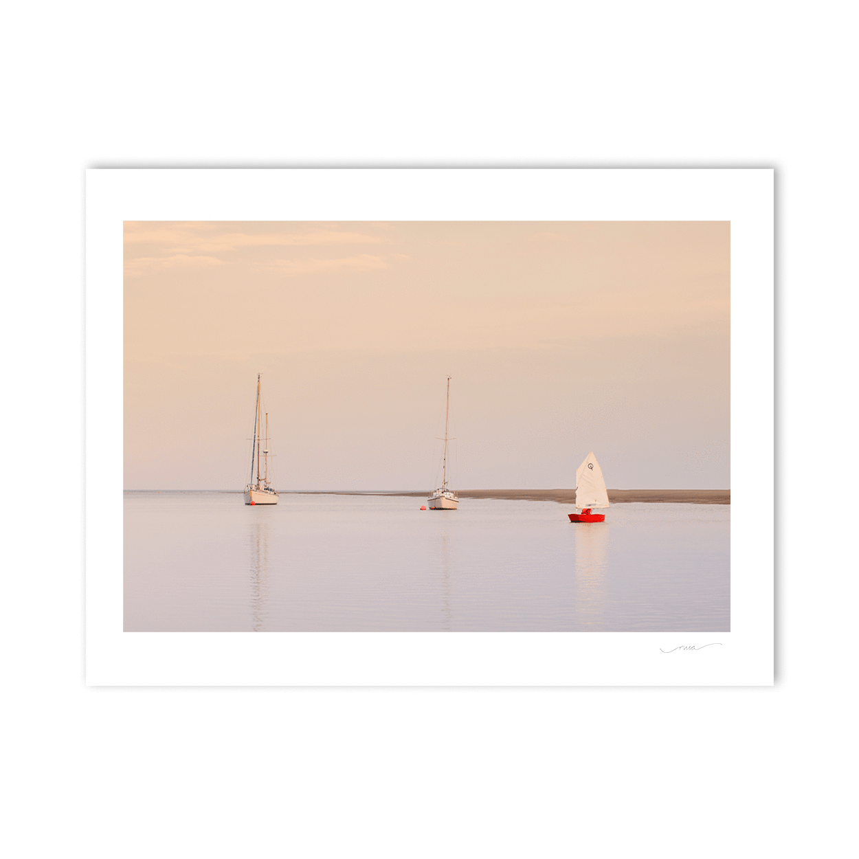 Nua Photography Print Little red boat Rogerstown 2