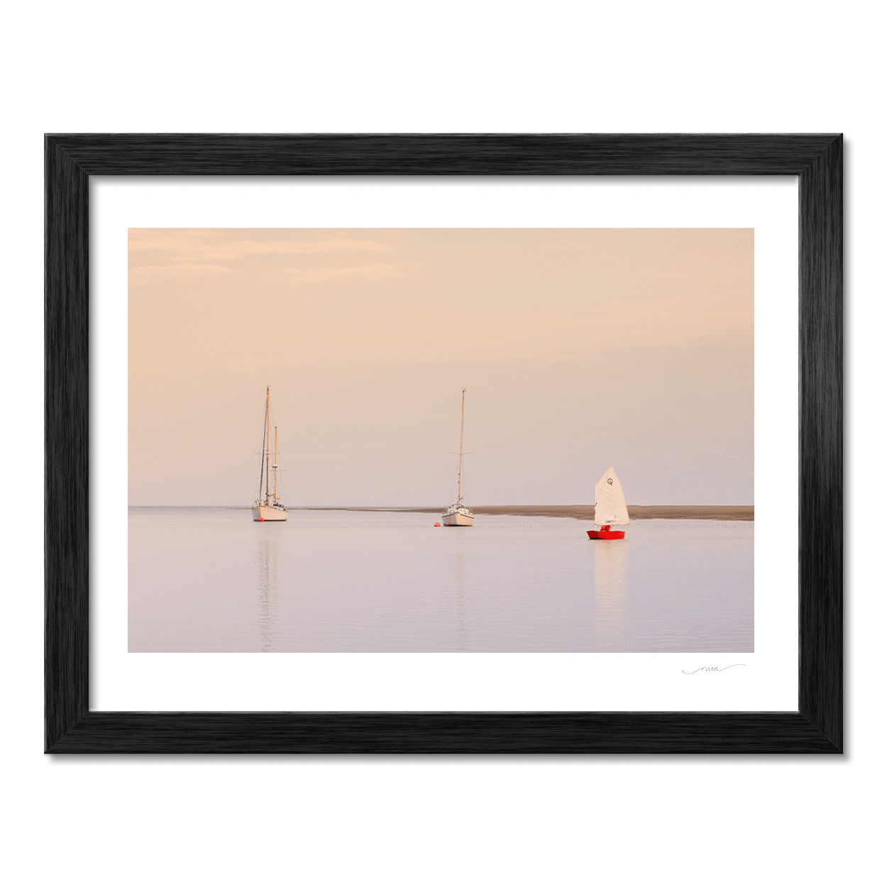 Nua Photography Print Little red boat Rogerstown 2