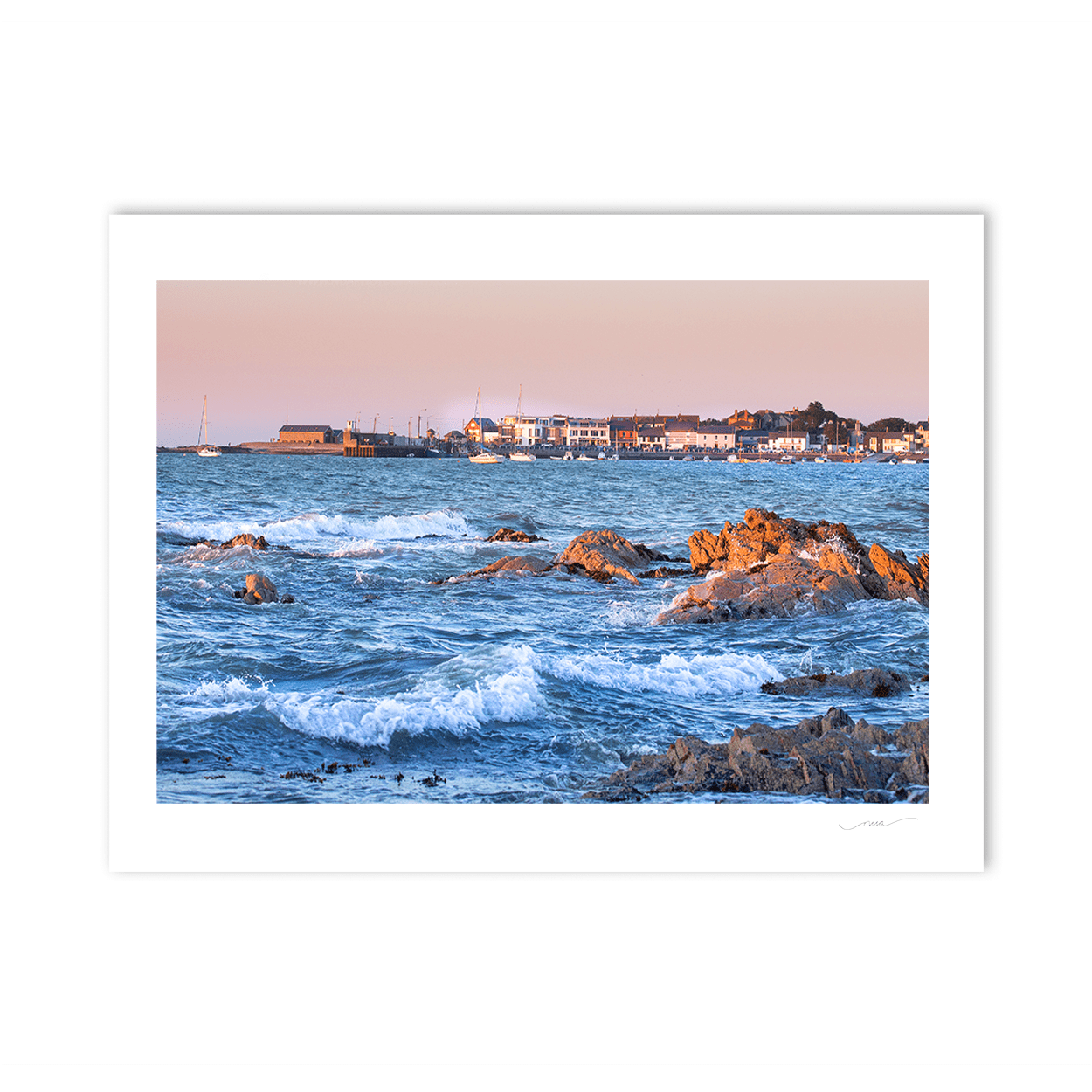 Nua Photography Print Looking across from Balbriggan Road Rocks