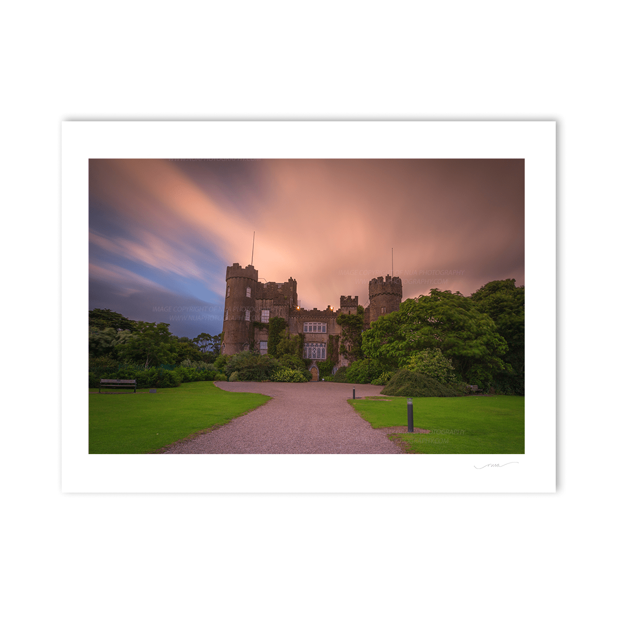 Nua Photography Print Malahide Castle Dublin Dusk