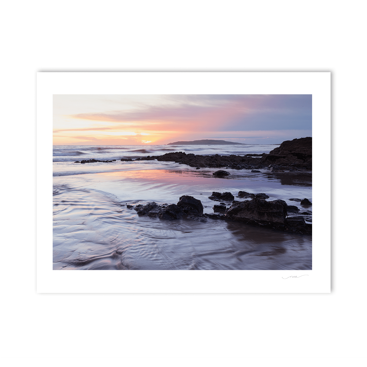 Nua Photography Print North beach pastel sunrise