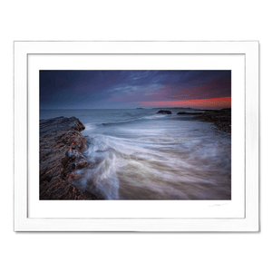 Nua Photography Print Portmarnock Rocks at sunset
